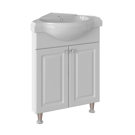 Тумба под раковину Runo угловая (под умывальник Классик 65) Классик 65 (УТ000004162)