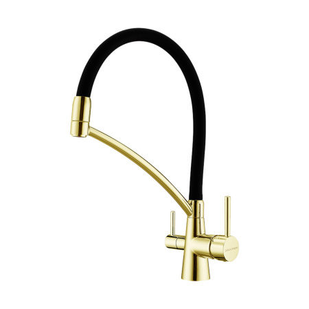 Смеситель для кухни Paulmark SIЕGEN Si213111-SBG, светлое брашированное золото