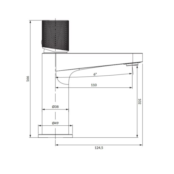 Смеситель для раковины OMNIRES Contour CT8010AT