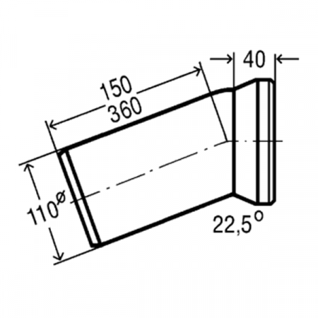 Отвод для унитаза Viega 101855 под угол 22,5°