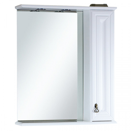 Зеркало-шкаф Misty Лувр 65 прав. белое П-Лвр03065-012П