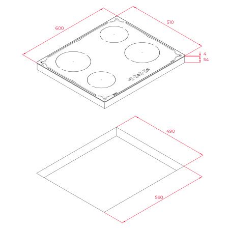 Индукционная варочная панель TEKA IBR 64040 BK TTC 112520013