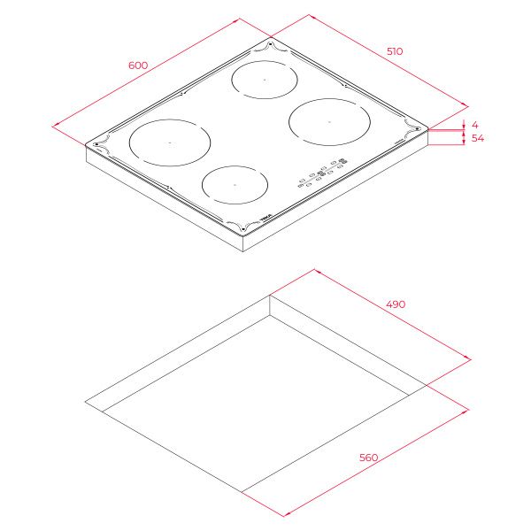 Индукционная варочная панель TEKA IBR 64040 BK TTC 112520013