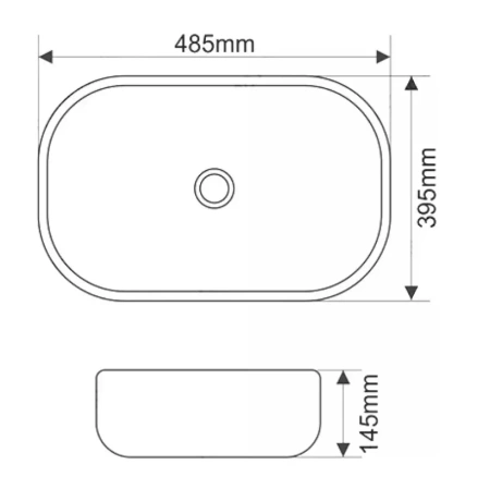 Раковина SantiLine SL-1105 49х40 белая