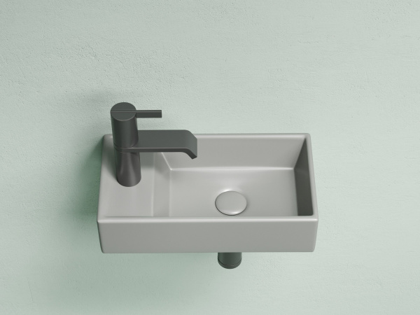 Умывальник подвесной прямоугольный Ceramicanova Element 407*217*100, антрацит матовый, CN6051RMH