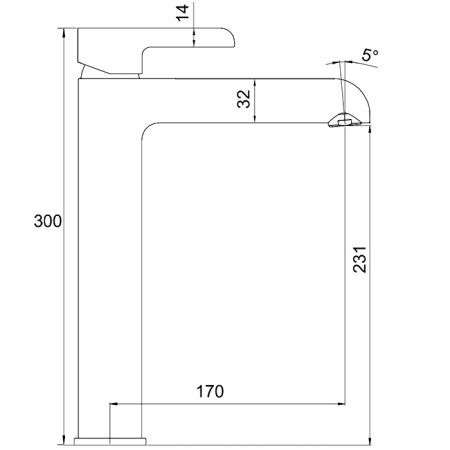 Смеситель для раковины Gappo G03-6 G1003-16