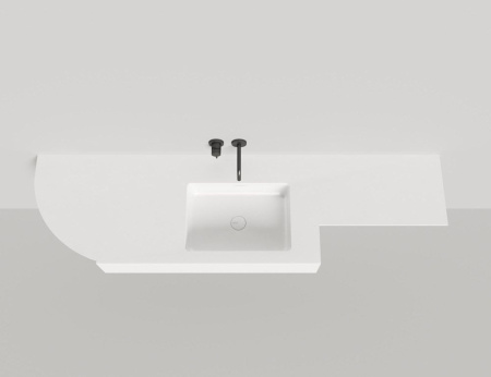 Раковина столешница Salini ONDA PLUS, белый, 1402203MN