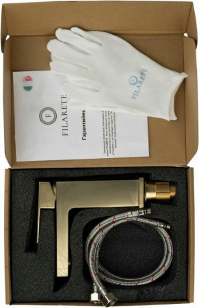 Cмеситель для раковины FILARETE Fing FL5040 (Матовое золото)