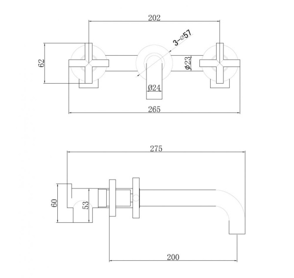 Смеситель ABBER Wasser Kreis AF81121B для раковины, черный матовый