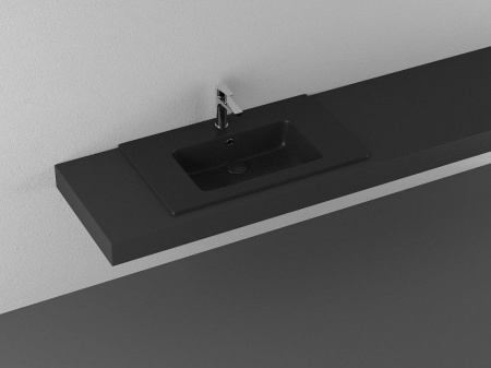 Раковина ISVEA SistemaT накладная 810*465*140 1 цвет черный матовый 10SL51081SV-2N