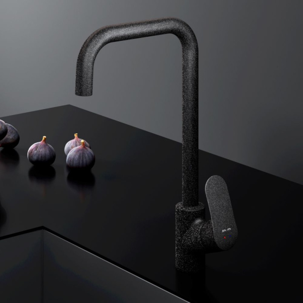 F8006022 Like, Смеситель для кухни AM.PM G-образный излив, черный