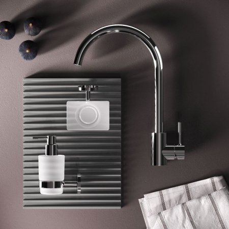 F85B07100 X-Joy S, Смеситель для кухни AM.PM с С-изливом, хром