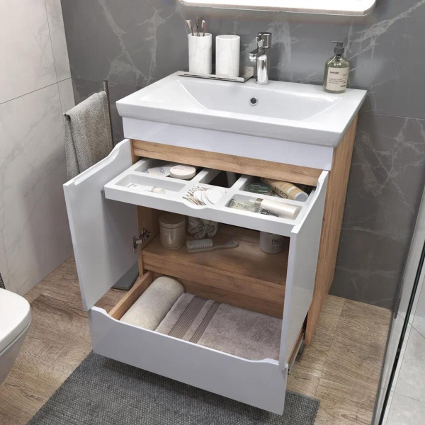 Тумба под раковину напольная VIGO Grani 285 дуб золотой, 70 см