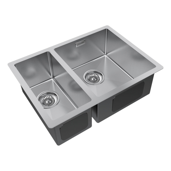 Мойка Paulmark GERBERG 59/2S UNI PM225944-BSR 440х590х200 мм, нержавеющая сталь, брашированная нержавеющая сталь
