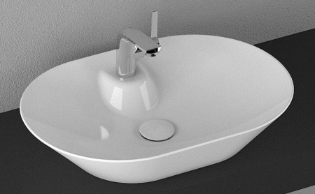 Раковина ISVEA SistemaY Soft накладная 600*420*115 1 цвет белый 10SY51060SV