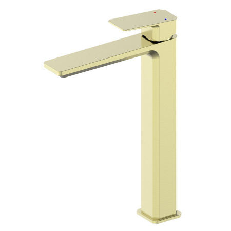 Смеситель для раковины высокий WONZON & WOGHAND, Брашированное золото (WW-88239011-BG)