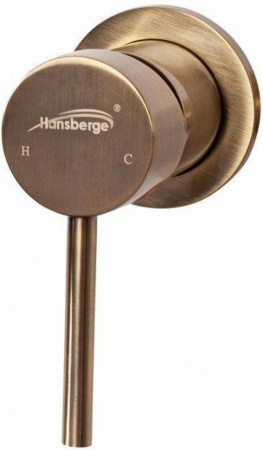 Смеситель встраиваемый для раковины Hansberge H211 Бронза