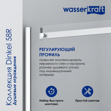 Душевая дверь WasserKRAFT Dinkel 58R30