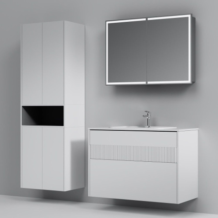 M8FFUX1002WM Func База под раковину AM.PM (push-to-open), 100 см, цвет белый матовый