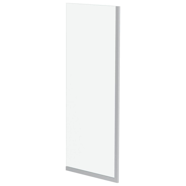 Стеклянная перегородка, шторка на борт ванны Reflexion RX14060CСR-08 140х60см фиксированная, прозрачное закаленное стекло 8мм, хромированный профиль