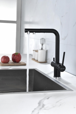 Смеситель для кухни Paulmark SERPENTINE Se213222-401(AN), антрацит