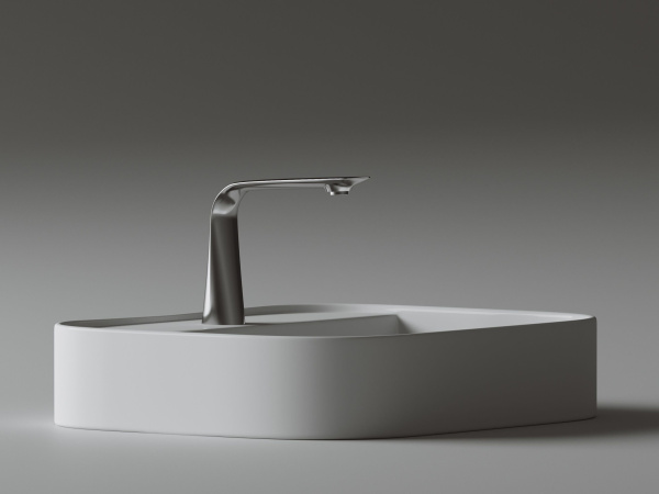 Умывальник чаша накладная прямоугольная Ceramicanova Element 550*450*110мм, Белый, CN6034