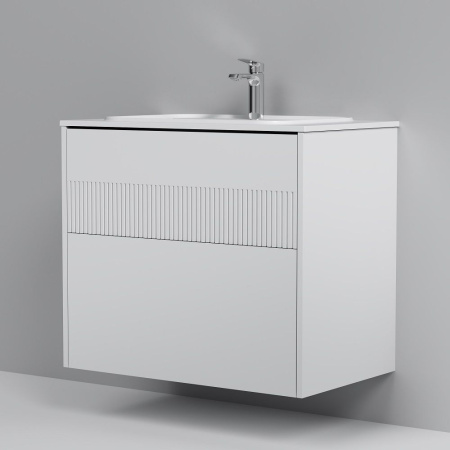 M8FFUX0802WM Func База под раковину AM.PM (push-to-open), 80 см, цвет белый матовый