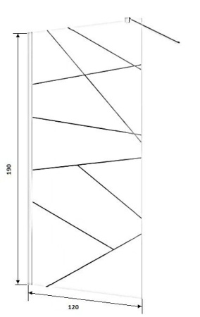 Ограждение PICK T120 душевое Ceruttispa без поддона (120x190)
