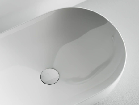 Умывальник чаша накладная овальная Ceramicanova Element 600*415*135мм, Белый, CN5009