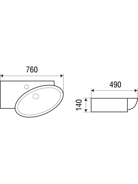Раковина подвесная WeltWasser WW AISBACH 5093-L