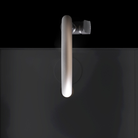 F8007826 Like, Смеситель для кухни AM.PM с каналом для питьевой воды и гибким изливом, черн., бежевый излив