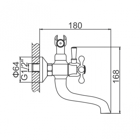 Смеситель для ванны Ledeme H19 L3019