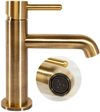 Смеситель для раковины стандартный Hansberge H1031 Бронза