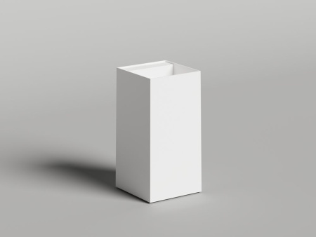 Раковина напольная Salini ARMONIA SQUARE TOP 01 без отверстия под смеситель покраска по RAL полностью, 130521TMF