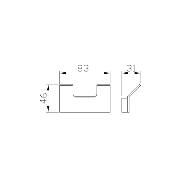 Двойной крючок для ванной WONZON & WOGHAND, Брашированное золото (WW-8325-BG)