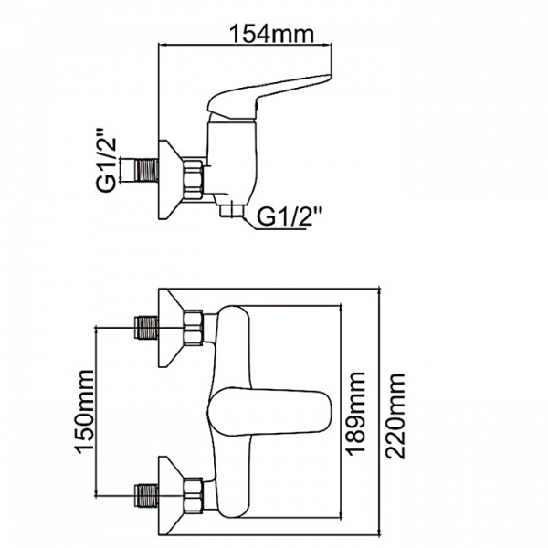 Смеситель для душа Ledeme H48C L2048C