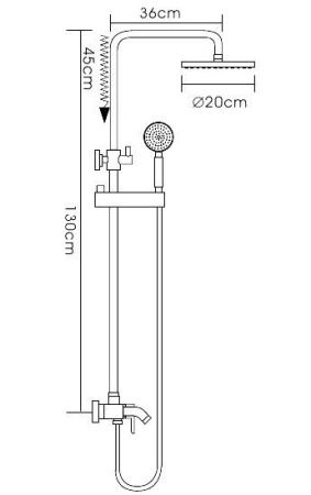 Душевая система Frap F2416