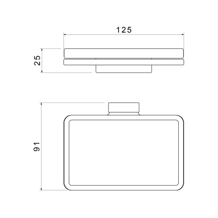 Мыльница TIMO Torne 43022/00, хром