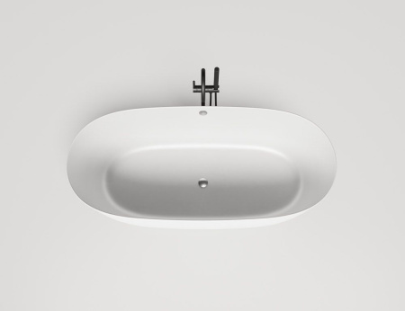 Ванна отдельностоящая Salini SOFIA LIGHT с переливом, S-Sense, глянцевый белый 103711G