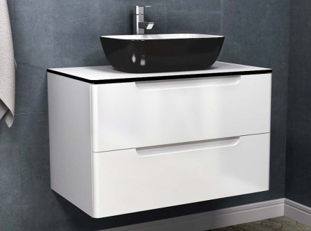 Тумба подвесная Vela Венеция 80П белый глянец