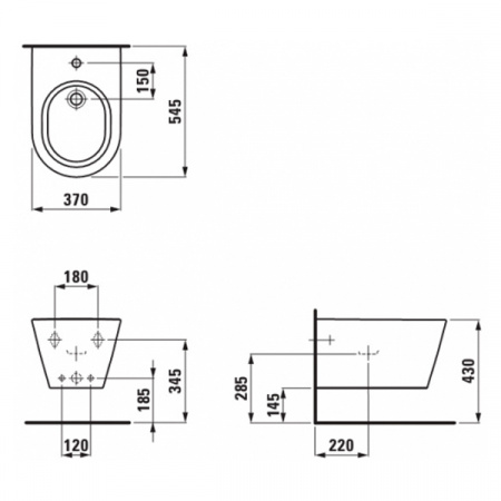 Биде подвесное Laufen Kartell 8303310003021