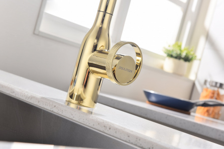 Смеситель для кухни Paulmark URBAN Ur213104-G, золото