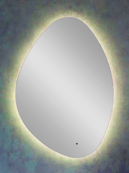 Зеркало Континент Alma LED 700х1000 ореольная теплая подсветка