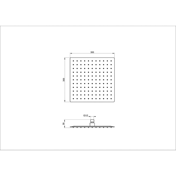 Верхний душ WONZON & WOGHAND, Брашированное золото (WW-88DP02-BG)