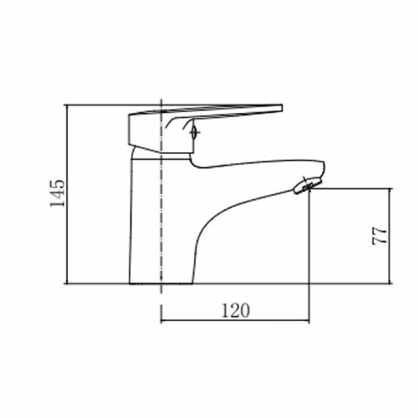 Смеситель для раковины с гигиеническим душем FASHUN A1268, хром