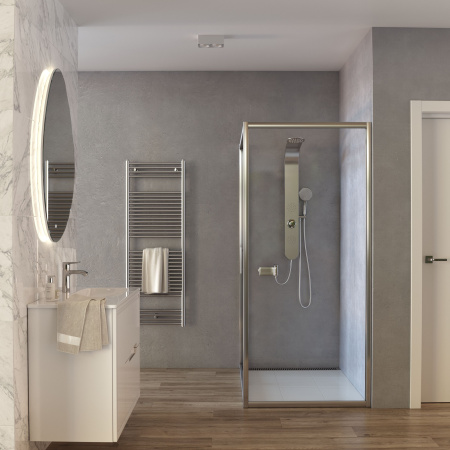 Душевая перегородка Taliente TA-09-1CP 90х195 стекло прозрачное 6 мм