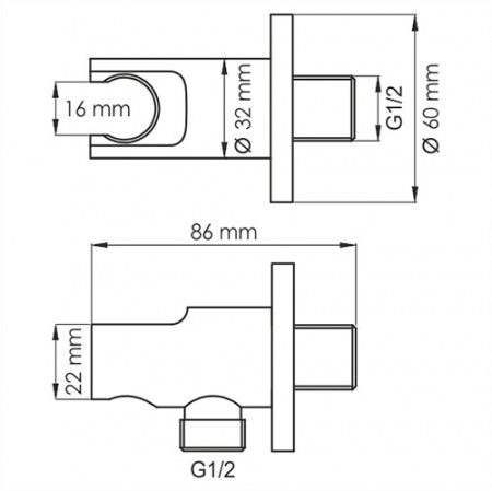 Подключение шланга Wasserkraft A083