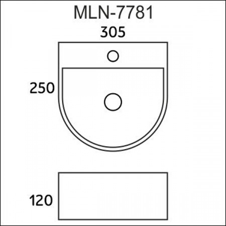 Раковина Melana MLN-7781