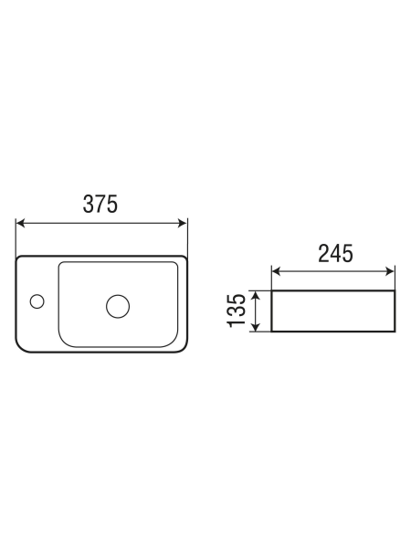 Раковина подвесная WeltWasser WW SK AISBACH 10100 L