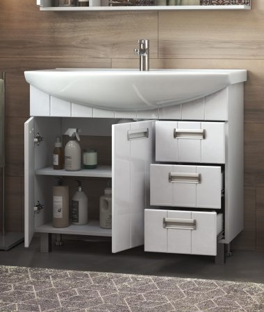 Тумба под раковину напольная VIGO Diana tn.DIA.STI.100.2D.3Y, 105 см